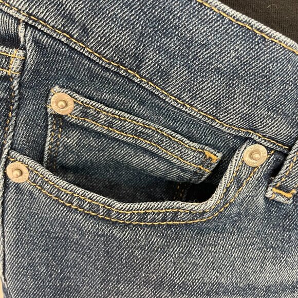 GAP Maternity Vintage Slim Jeans - True Waistband Full Panel - Medium Wash 27S - Picture 8 of 11